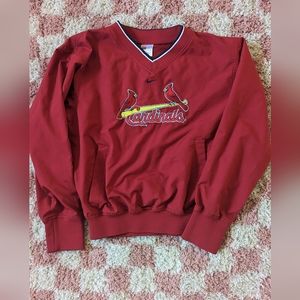 Nike St. Louis Cardinals Windbreaker Pullover Center Swoosh Team Jacket, S 4-6